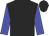 black, blue sleeves,