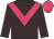 Brown body, rose chevron, brown arms, rose cap