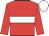 Red body, white hoop, red arms, white cap