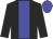 Black body, blue stripe, black arms, blue cap