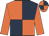 Orange and dark blue (quartered), orange sleeves