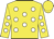 Yellow, white spots, yellow cap