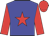 blue, red star, red sleeves, red cap