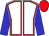 White body, red seams, blue arms, red cap