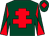 Dark green, red cross of lorraine, diabolo on sleeves and diamond on cap