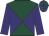 Dark green and purple diabolo, purple sleeves, quartered cap
