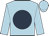 light blue, dark blue disc