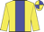 yellow, blue stripe, quartered cap