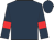 Dark blue, red armlets
