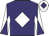 Purple, white diamond, white and purple diabolo on sleeves, white cap, purple diamond