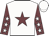 White, garnet star, garnet sleeves, white stars, white cap
