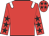 Red, white epaulets, red sleeves, black stars and stars on cap