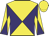 Purple & yellow diabolo, yellow cap