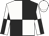 Black & white quartered, white cap
