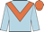 light blue, orange chevron,orange cap