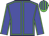 Big-blue body, green seams, big-blue arms, green seams, green cap, big-blue striped