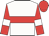 White, red hoop, red sleeves, white armlets, red cap