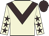 Beige, brown chevron, beige sleeves, brown stars and cap