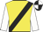 Yellow, black sash, white sleeves, black and white quartered cap