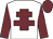 White body, garnet cross of lorraine, garnet arms, garnet cap