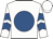 White, royal blue disc & chevrons on sleeves, white cap