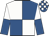 Royal blue & white quartered, halved sleeves, check cap