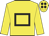 Yellow, black hollow box, black spots on cap