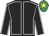 Black, white seams, emerald green cap, yellow star