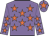 Mauve, orange stars, mauve cap, orange star
