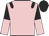 Pink, black epaulets, black and pink halved sleeves, black cap