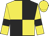 Yellow and black quartered, Yellow sleeves, Black armlets, Yellow cap