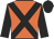orange, black crossbelts, black sleeves and cap