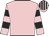 Pink, black hooped sleeves, striped cap