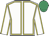 White, yellow seams, emerald green cap