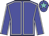 blue, white seams, blue cap, turquoise star