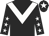 Black, white chevron & stars on sleeves, black cap, white star