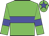 Big-green body, big-blue hoop, big-green arms, big-blue armlets, big-green cap, big-blue star