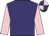 Purple, pink sleeves, quartered cap