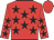 Red, black stars, red cap