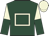 Dark green, beige hollow box, beige and dark green halved sleeves, beige cap