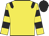 Yellow, Black epaulettes, Yellow and Black hooped sleeves, Black cap