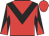 Red, black chevron, black and red diabolo on sleeves