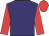 Purple, red sleeves and cap