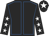 Black, royal blue seams, black sleeves, white stars, black cap, white star