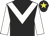 Black, white chevron & sleeves, black cap, yellow star