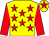 Yellow, red stars, red sleeves, red star on cap