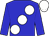 Big-blue body, white large spots, big-blue arms, white cap