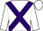 White, purple cross belts