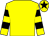 Yellow, yellow & black hooped sleeves, black star on cap