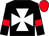 Black, white maltese cross, red armlets, red cap
